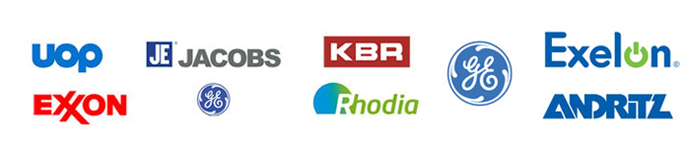 Customers we have served such as Jacobs, KBR, Rhodia, and UOP.