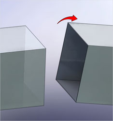 Fabric Expansion Joint Diagram Showing Angular Rotation