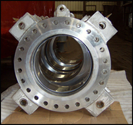 Flanges for a stainless steel metallic expansion joint.