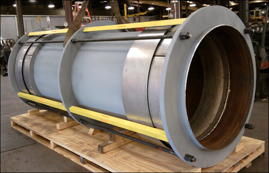 48″ Tied Universal Expansion Joint with Two-ply Bellows for an Oil Refinery in Louisiana