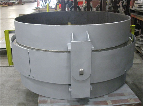 66″ Hinged Expansion Joint Designed for Gas Service in a Sulphuric Acid Plant