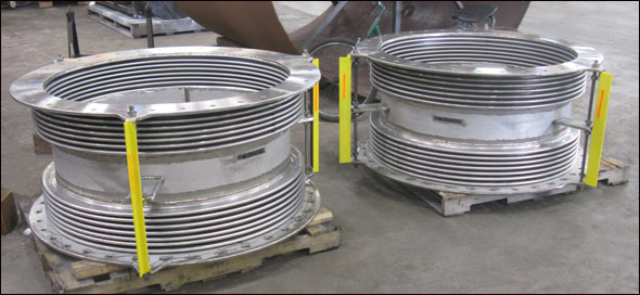 42″ Dia. Stainless Steel Expansion Joints for an Offshore Application