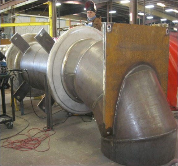 62″ Fabric, 42″ Hinged and 42″ Tied Universal Expansion Joints and Duct Work Designed for an Acid Plant