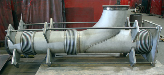 Pressure Balanced Tee Expansion Joint Designed for a Boiler Feed Pump Turbine Exhaust