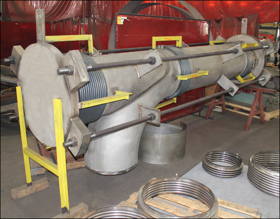 24" Dia. Elbow Pressure Balanced Expansion Joint Designed for a Chemical Plant in Missouri
