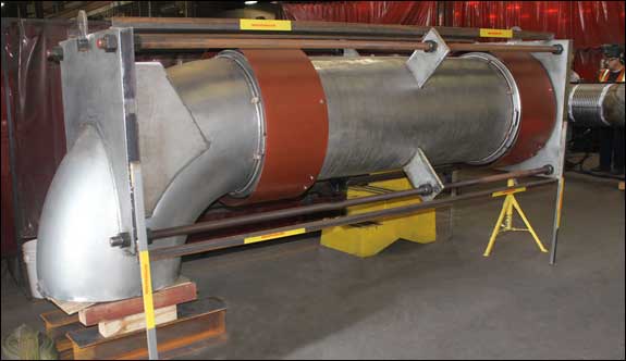 134" Tied Universal Elbow Pressure Balanced Expansion Joint designed for a Chemical Plant