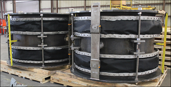Hinged Fabric Expansion Joints for a Chemical Plant in Delaware