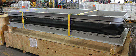 Rectangular Fabric Expansion Joint for a Ventilation Air Filter System at a Gas Turbine Facility