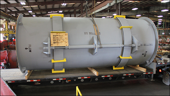 Custom 22' Long Universal Expansion Joint for a Combined Cycle Power Plant in Texas