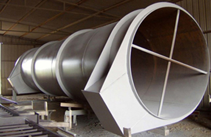Large diameter duct work for an ammonia plant