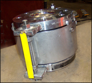 protective cover on an expansion joint bellows