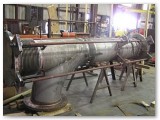 20 inch universal pressure balanced expansion joint being refurbished